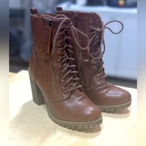 Soda Chunky Platform Vegan Leather Combat Boots (7)